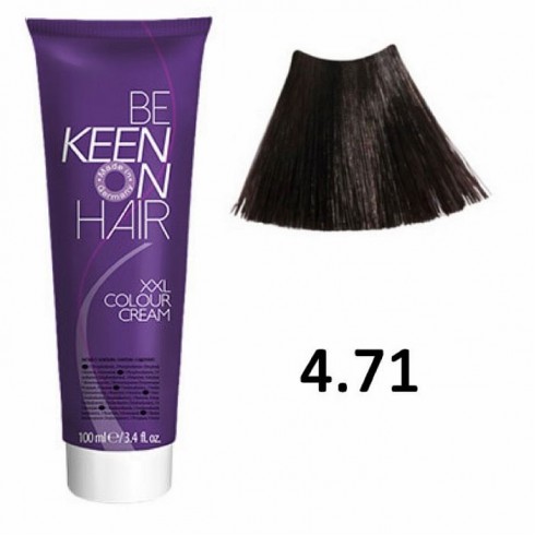 Крем-краска KEEN COLOUR CREAM ТОН 4.71 100 мл